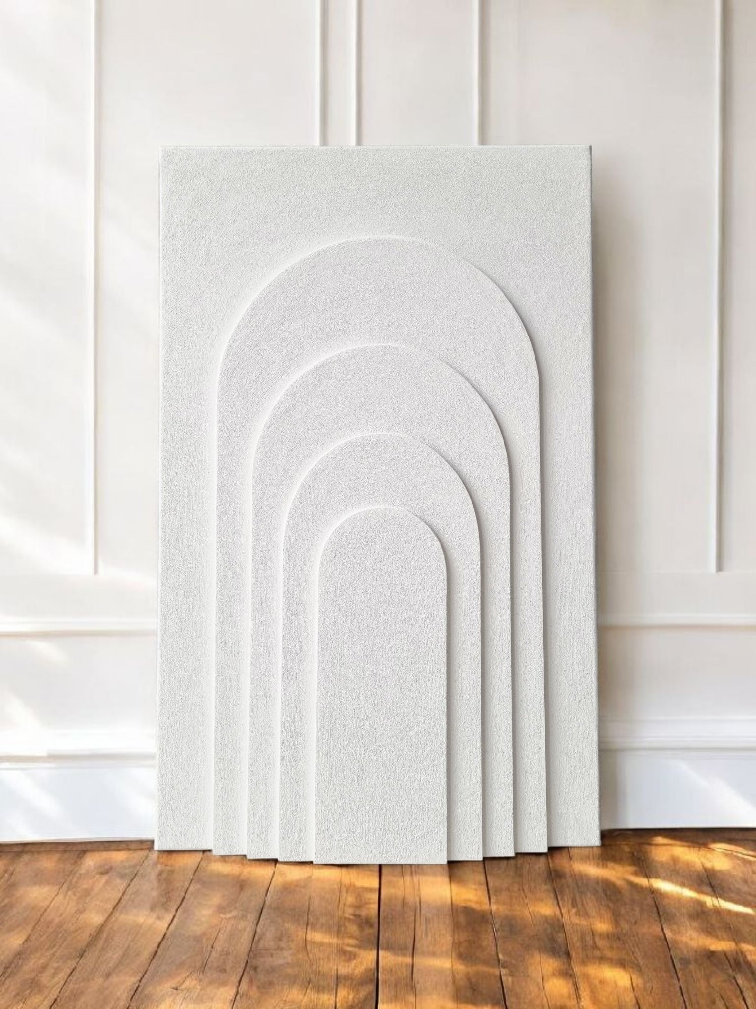 Threshold - Modern Japandi plaster wall art