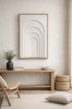 geometric handmade plaster wall sculpture for living room modern decor