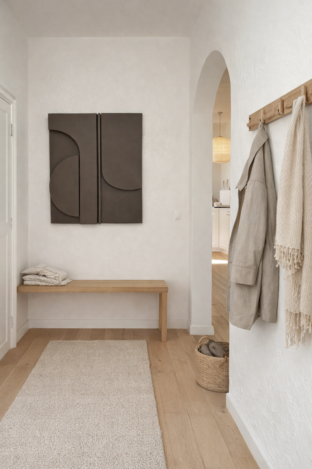 Japandi Plaster Wall Art