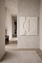 contemporary japandi wall art textured