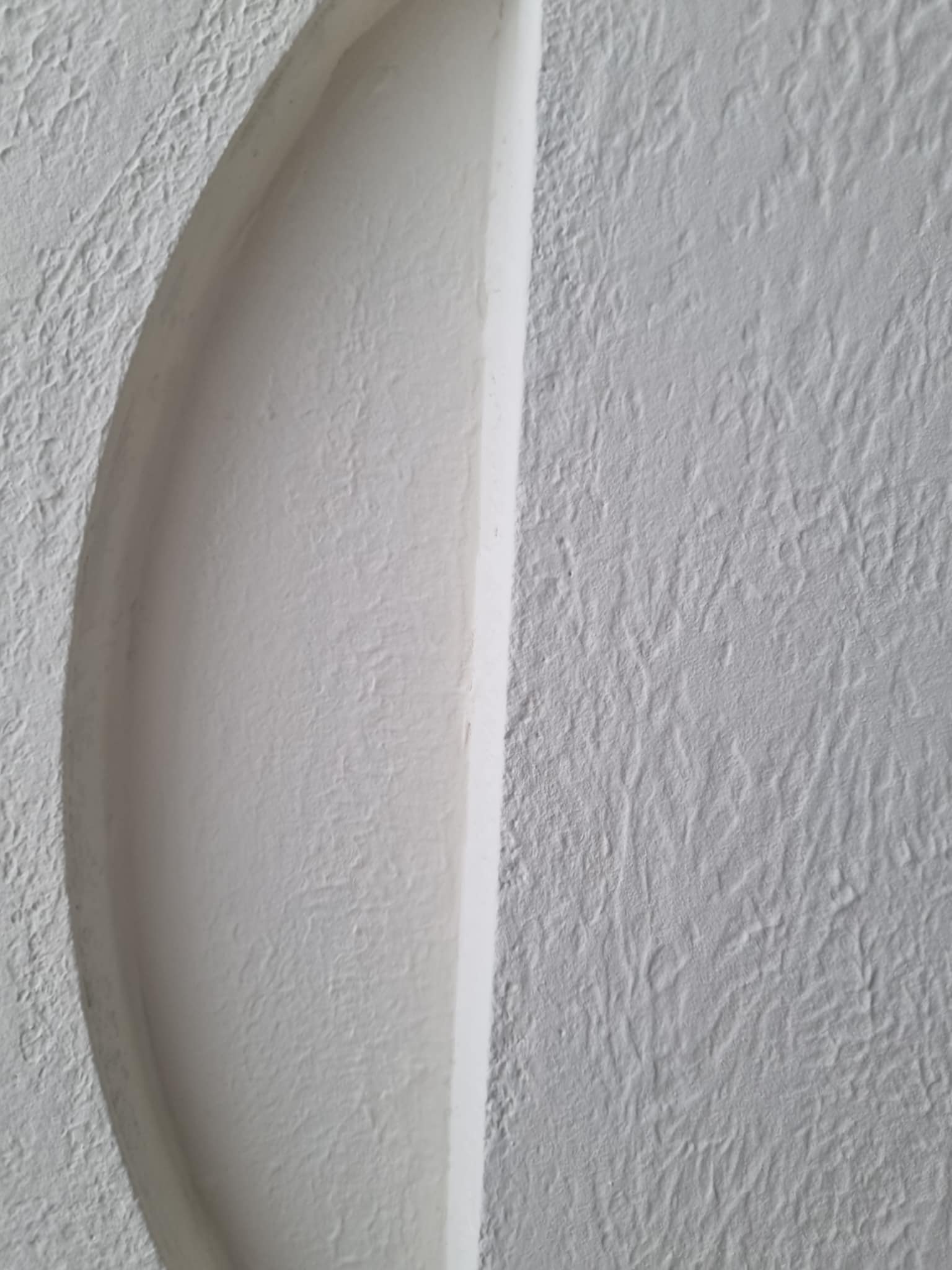 modern neutral plaster wall art