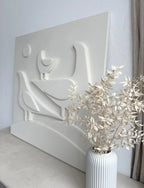 neutral japandi wall art