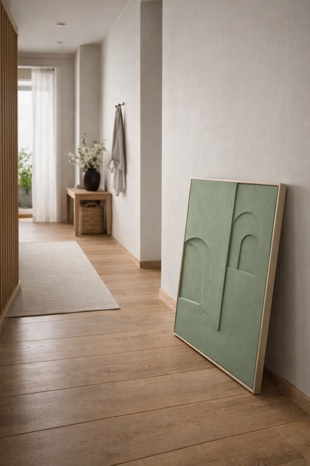handmade japandi wall art