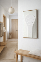 Threshold - Modern Japandi plaster wall art