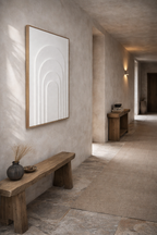 Threshold - Modern Japandi plaster wall art