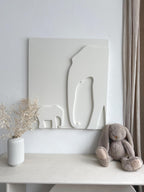 minimalist textured plaster decor