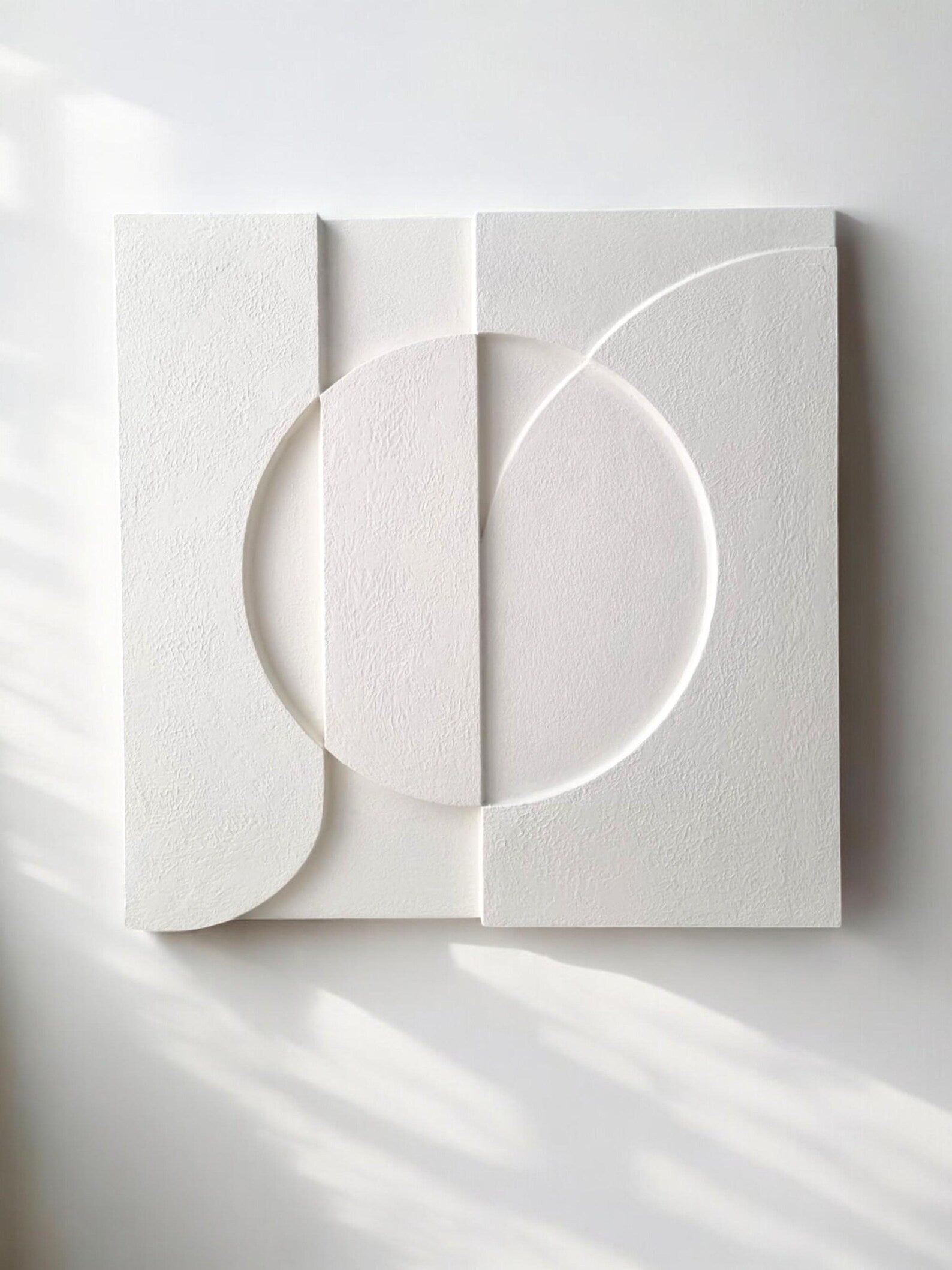 Sunrise - Handmade Textured Plaster Wall Art (Japandi) – Kanso Atelier
