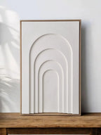 minimalist 3d plaster wall 