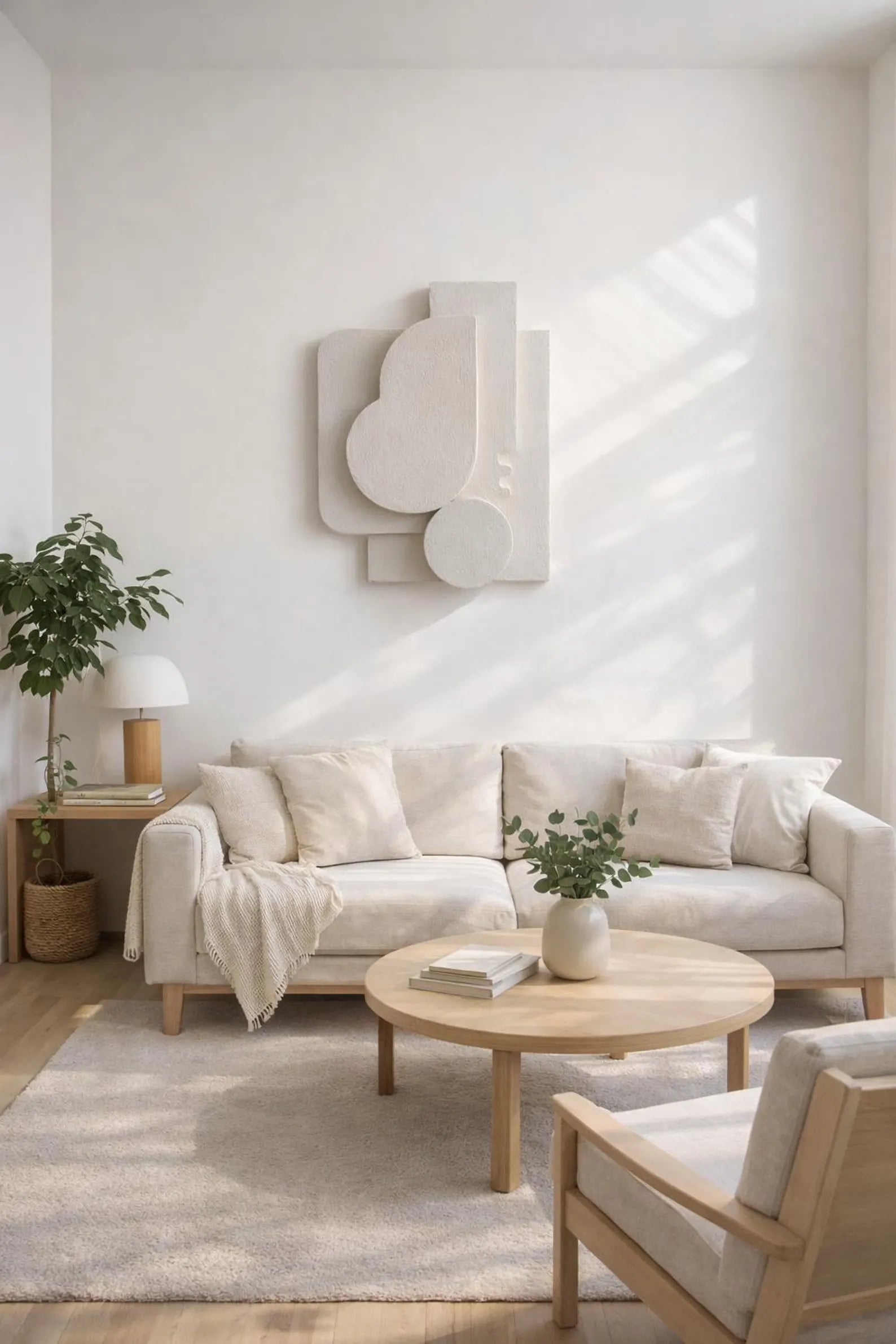 handmade plaster wall art