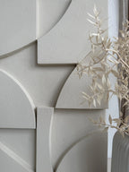 Handmade abstract 3D plaster painting