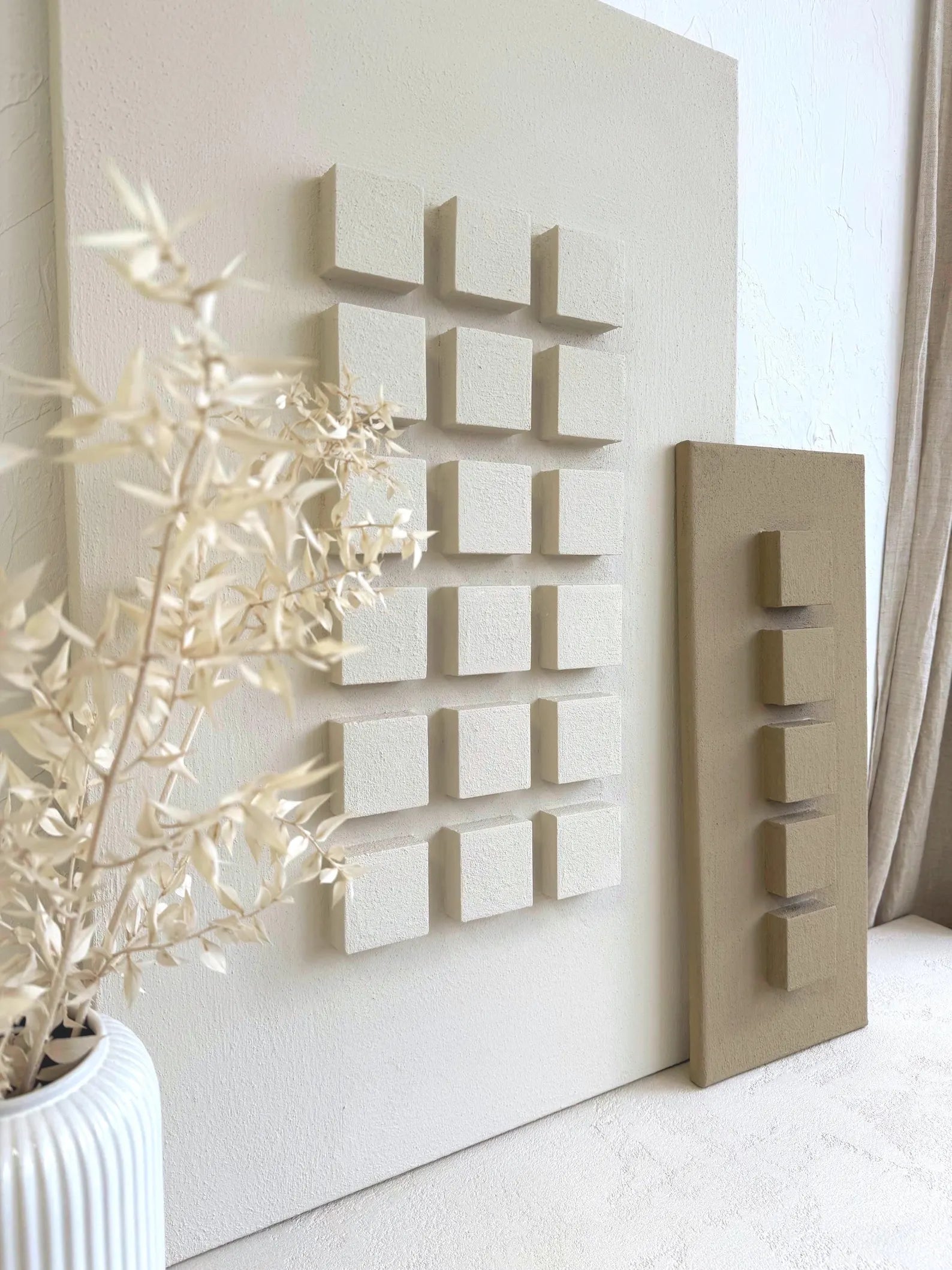 handmade japandi wall art
