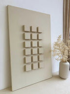 japandi textured wall art neutral tones