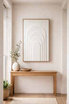 Threshold - Modern Japandi plaster wall art