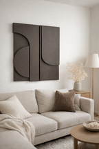 neutral textured wall art