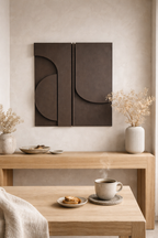 contemporary plaster wall sculpture