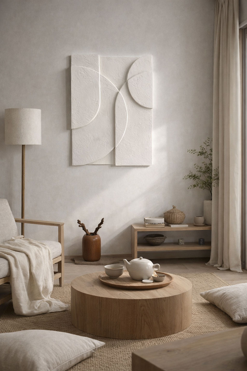 handmade japandi wall art