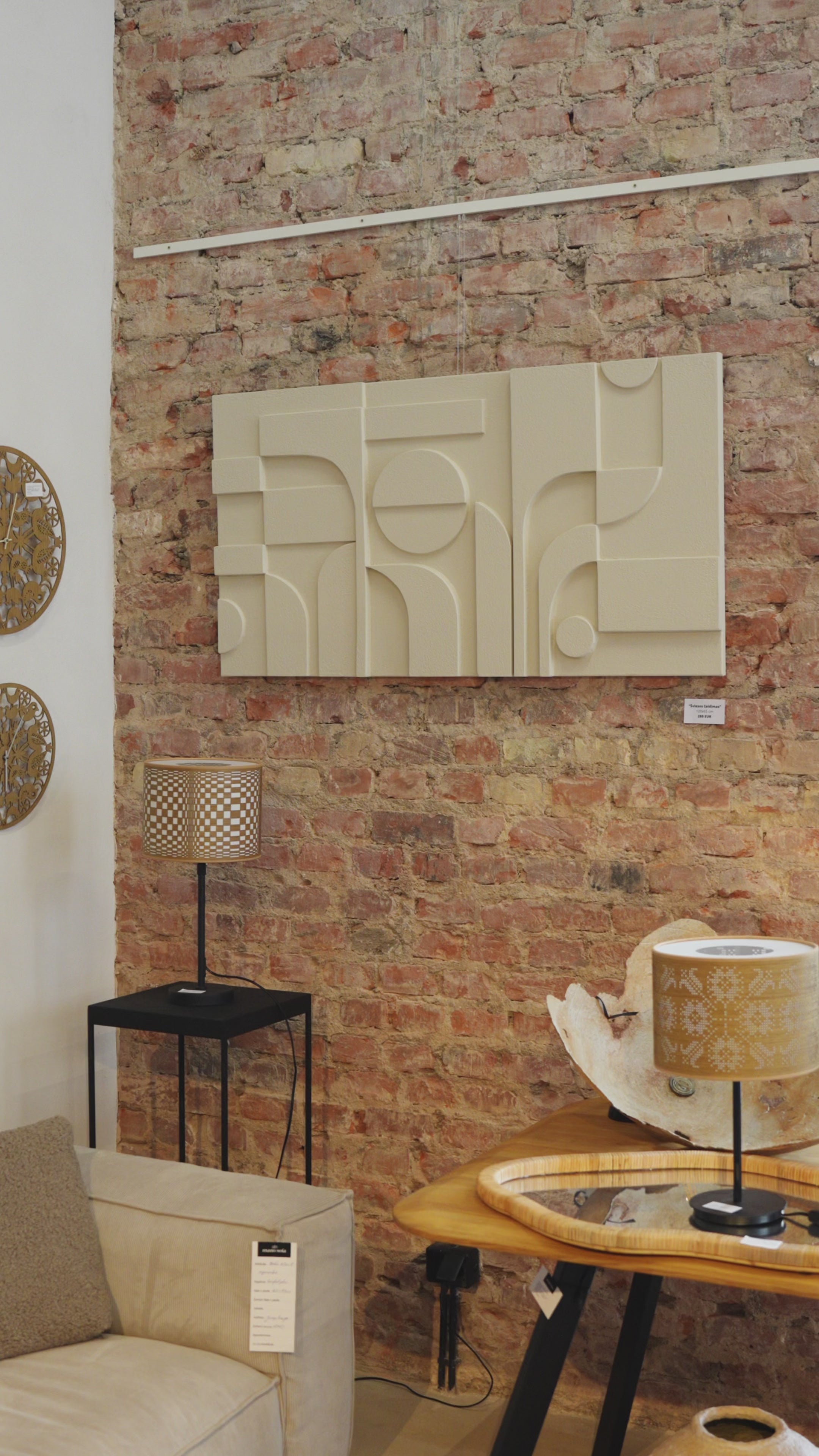 Threshold - Modern Japandi plaster wall art – Kanso Atelier