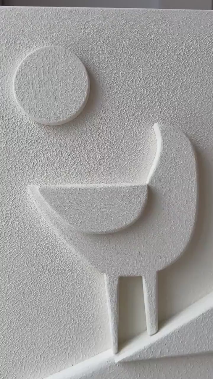 Handmade Abstract 3D Plaster Painting Set