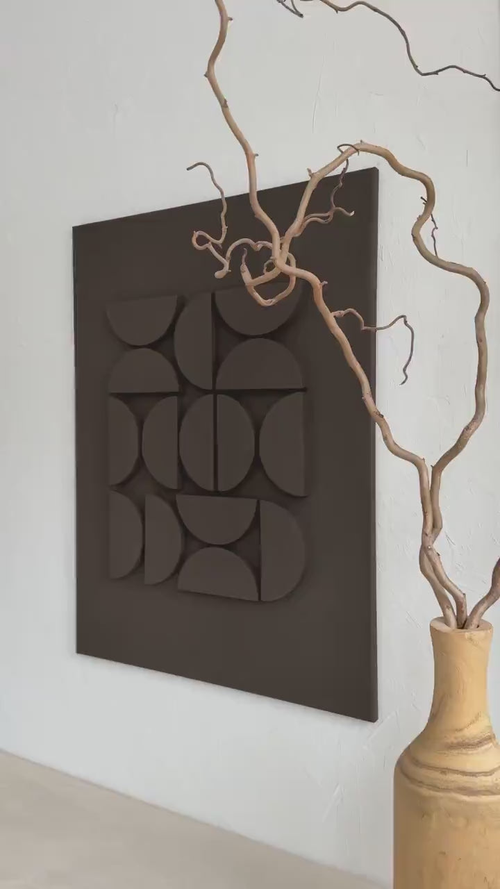 Morning Aroma - Textured wall art - 3D plaster painting - Handmade