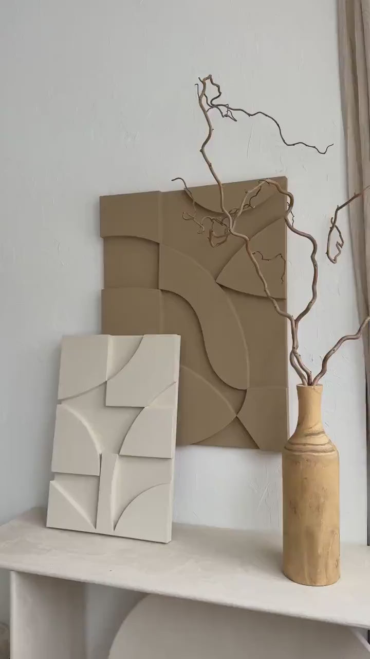3d plaster wall art