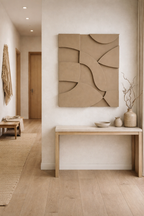 Sand Waves - Textured Handmade Wall Relief (Japandi)