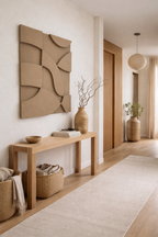 Sand Waves - Textured Handmade Wall Relief (Japandi)